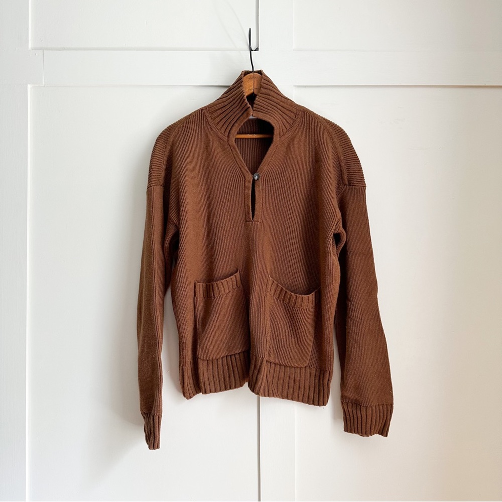 Everlane fisherman wool blend sweater